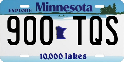 MN license plate 900TQS