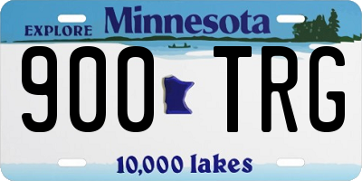 MN license plate 900TRG