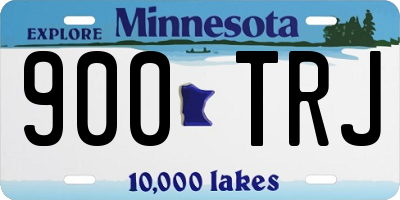 MN license plate 900TRJ