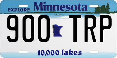 MN license plate 900TRP
