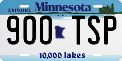 MN license plate 900TSP