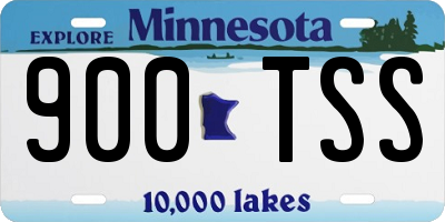 MN license plate 900TSS