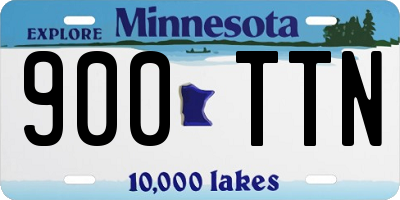 MN license plate 900TTN