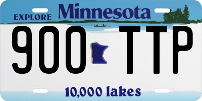 MN license plate 900TTP