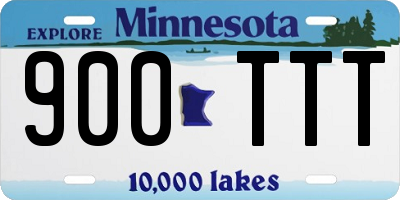 MN license plate 900TTT