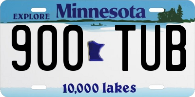 MN license plate 900TUB