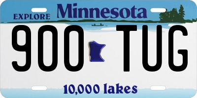 MN license plate 900TUG