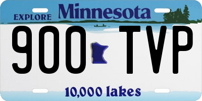 MN license plate 900TVP