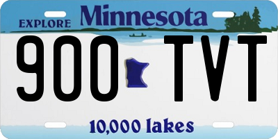 MN license plate 900TVT