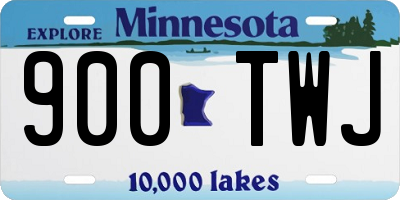 MN license plate 900TWJ