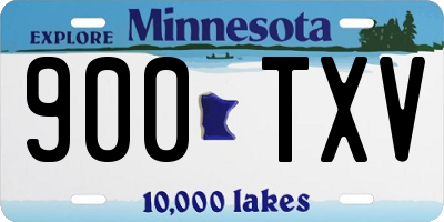 MN license plate 900TXV