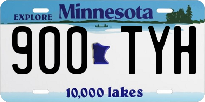 MN license plate 900TYH