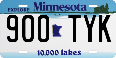 MN license plate 900TYK