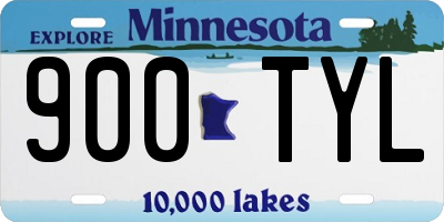 MN license plate 900TYL