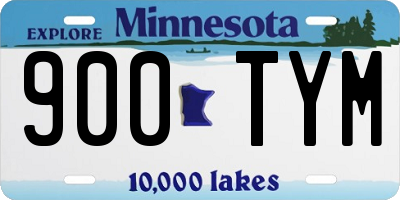 MN license plate 900TYM