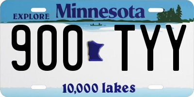 MN license plate 900TYY