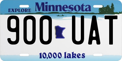 MN license plate 900UAT
