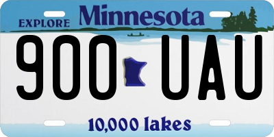 MN license plate 900UAU
