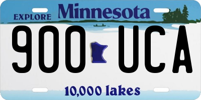 MN license plate 900UCA