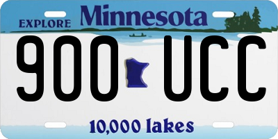 MN license plate 900UCC
