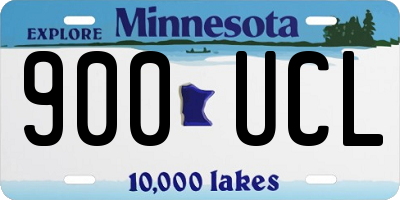 MN license plate 900UCL