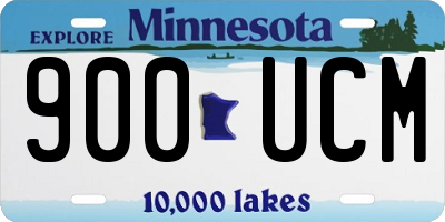 MN license plate 900UCM