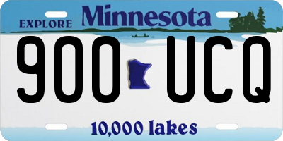 MN license plate 900UCQ