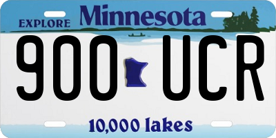 MN license plate 900UCR