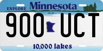 MN license plate 900UCT