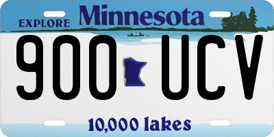 MN license plate 900UCV