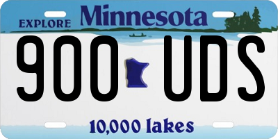 MN license plate 900UDS