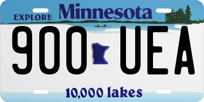 MN license plate 900UEA