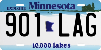 MN license plate 901LAG