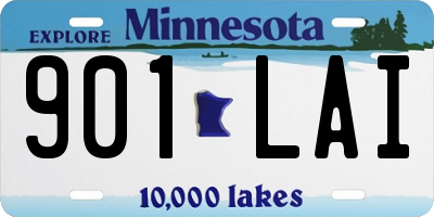 MN license plate 901LAI