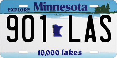 MN license plate 901LAS