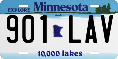 MN license plate 901LAV