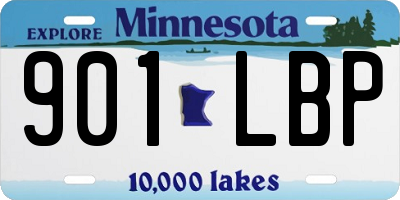 MN license plate 901LBP