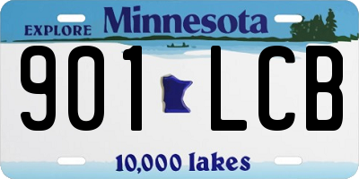 MN license plate 901LCB