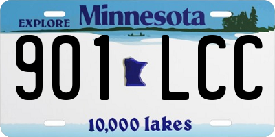 MN license plate 901LCC