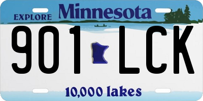 MN license plate 901LCK