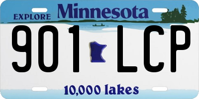 MN license plate 901LCP