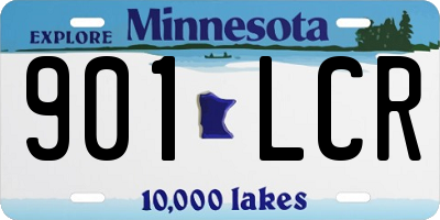 MN license plate 901LCR