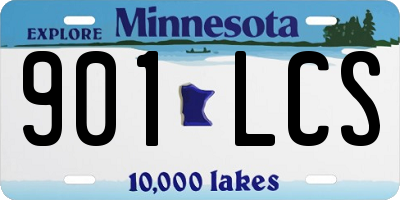 MN license plate 901LCS