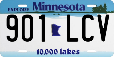 MN license plate 901LCV