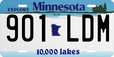 MN license plate 901LDM