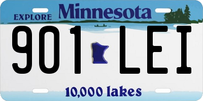 MN license plate 901LEI