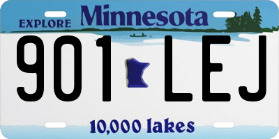 MN license plate 901LEJ