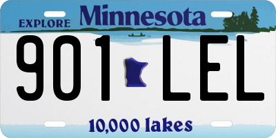 MN license plate 901LEL