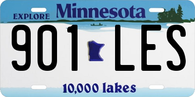 MN license plate 901LES