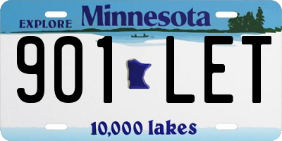 MN license plate 901LET